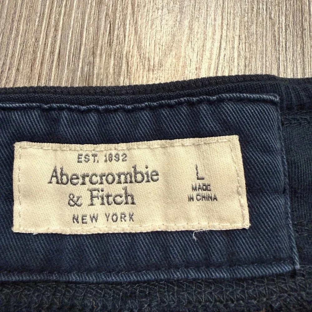 Abercrombie & Fitch Womens Large Y2K Sweat Shorts Navy